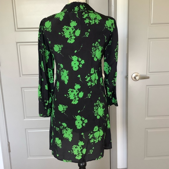 💚 Zara Semi-Sheer Floral Mini Dress 💚 - Picture 3 of 10